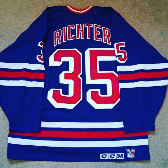 CCM Richter Rangers Stanley Cup NHL Hockey Jersey - Picture 2 of 8